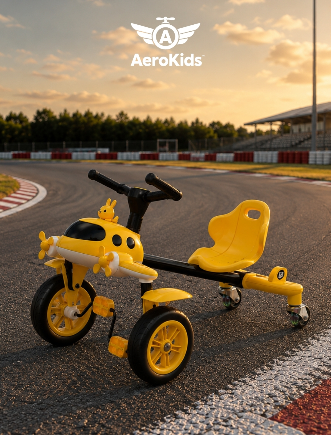 Quadriciclo AeroKids® amarelo