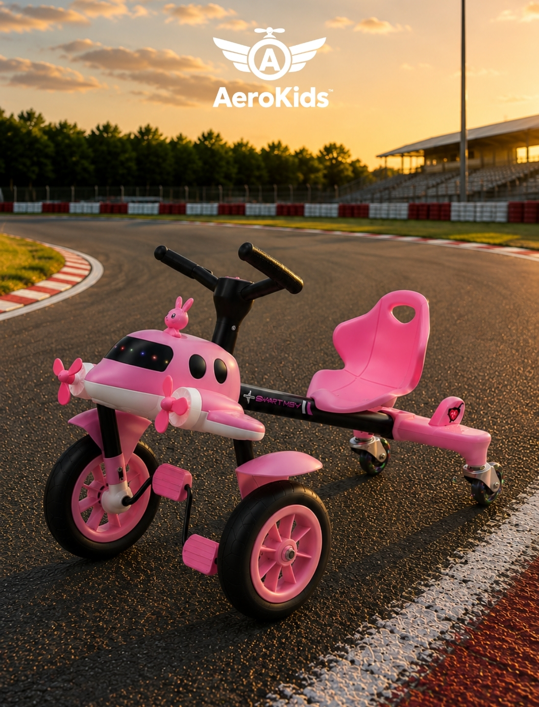 Quadriciclo AeroKids® rosa