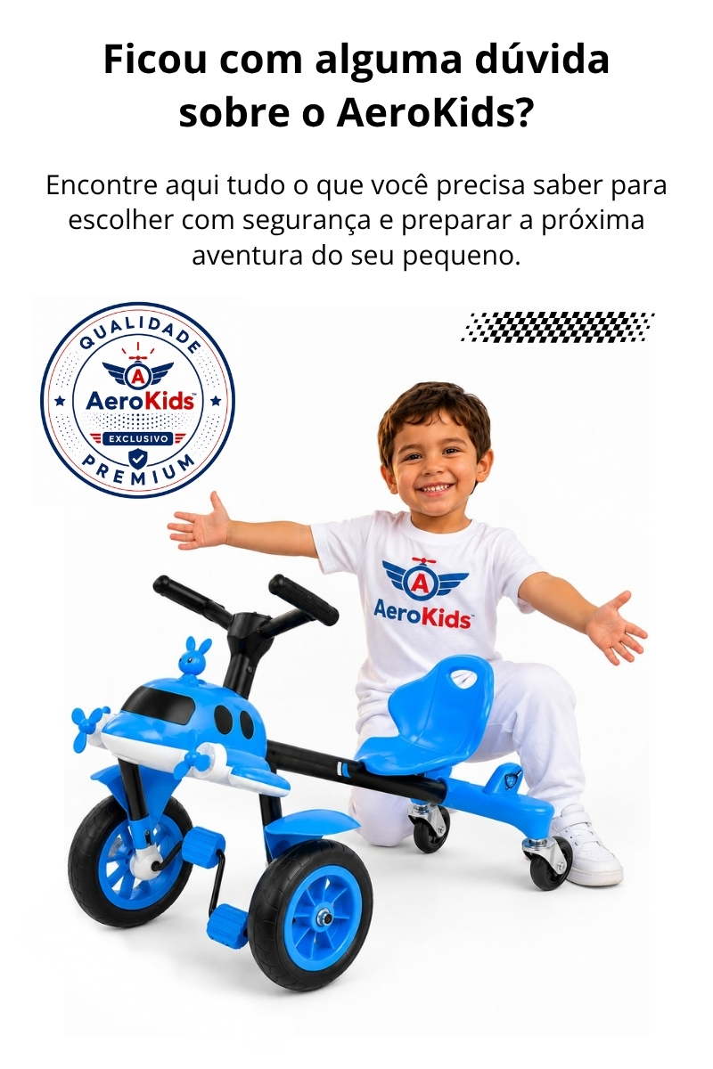 Detalhe do Quadriciclo Infantil AeroKids®