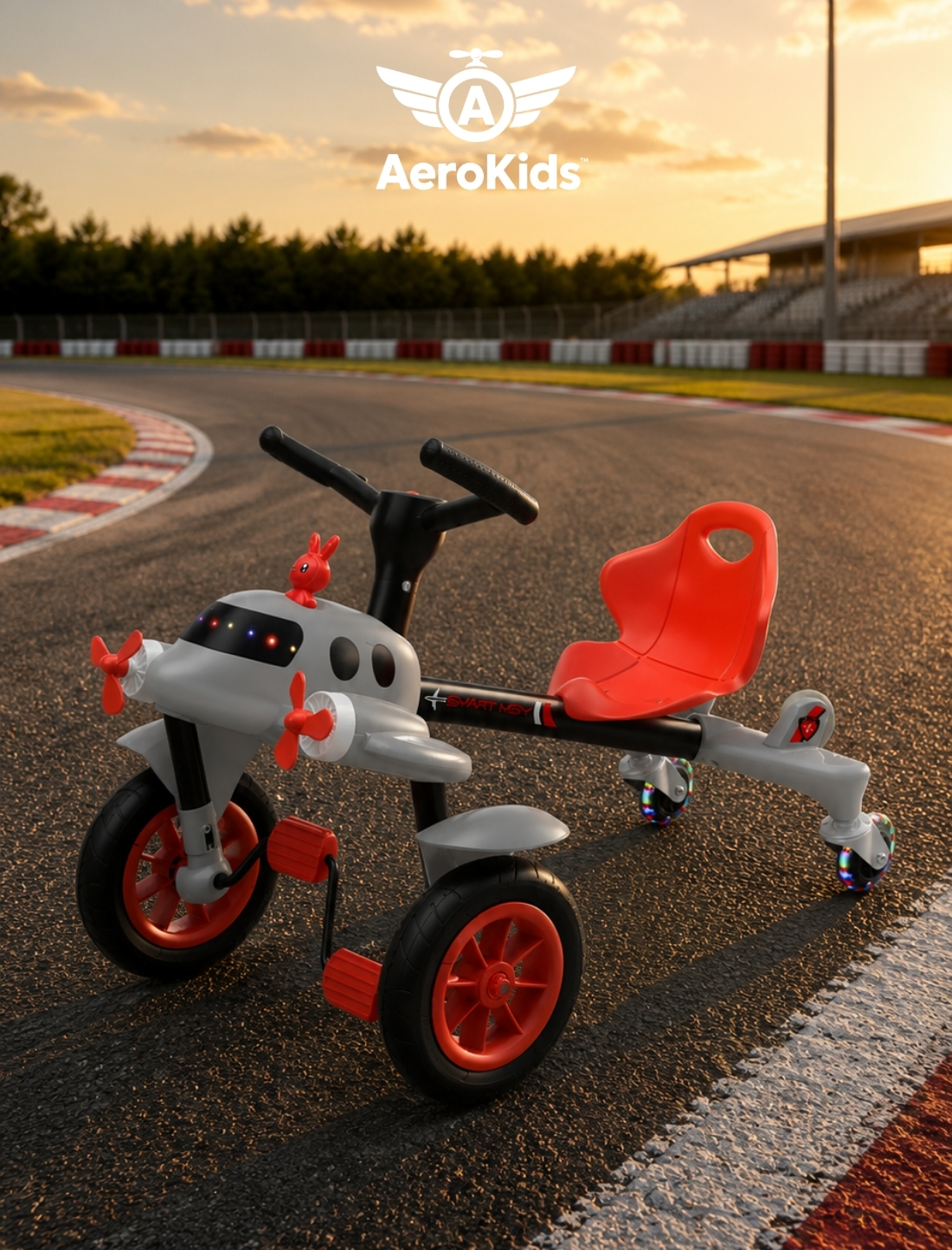 Quadriciclo AeroKids® cinza
